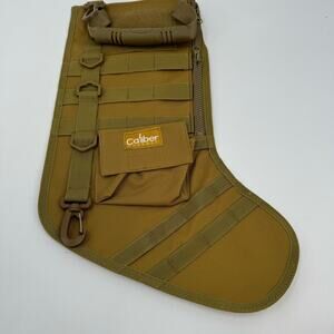 NWOT Caliber Gourmet Green Tactical Christmas Stocking